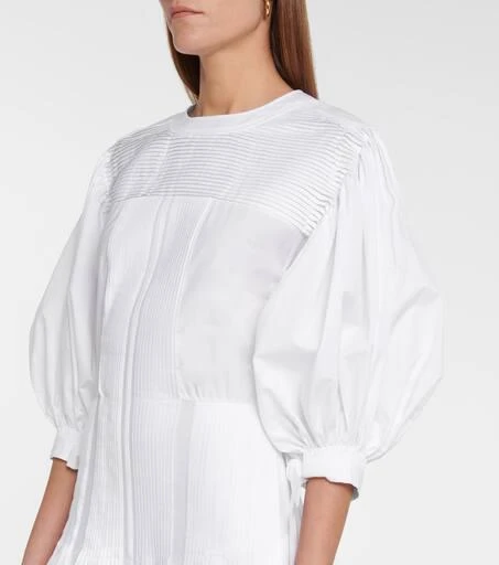 商品Jil Sander|泡泡袖中长连衣裙,价格¥13409,第4张图片详细描述
