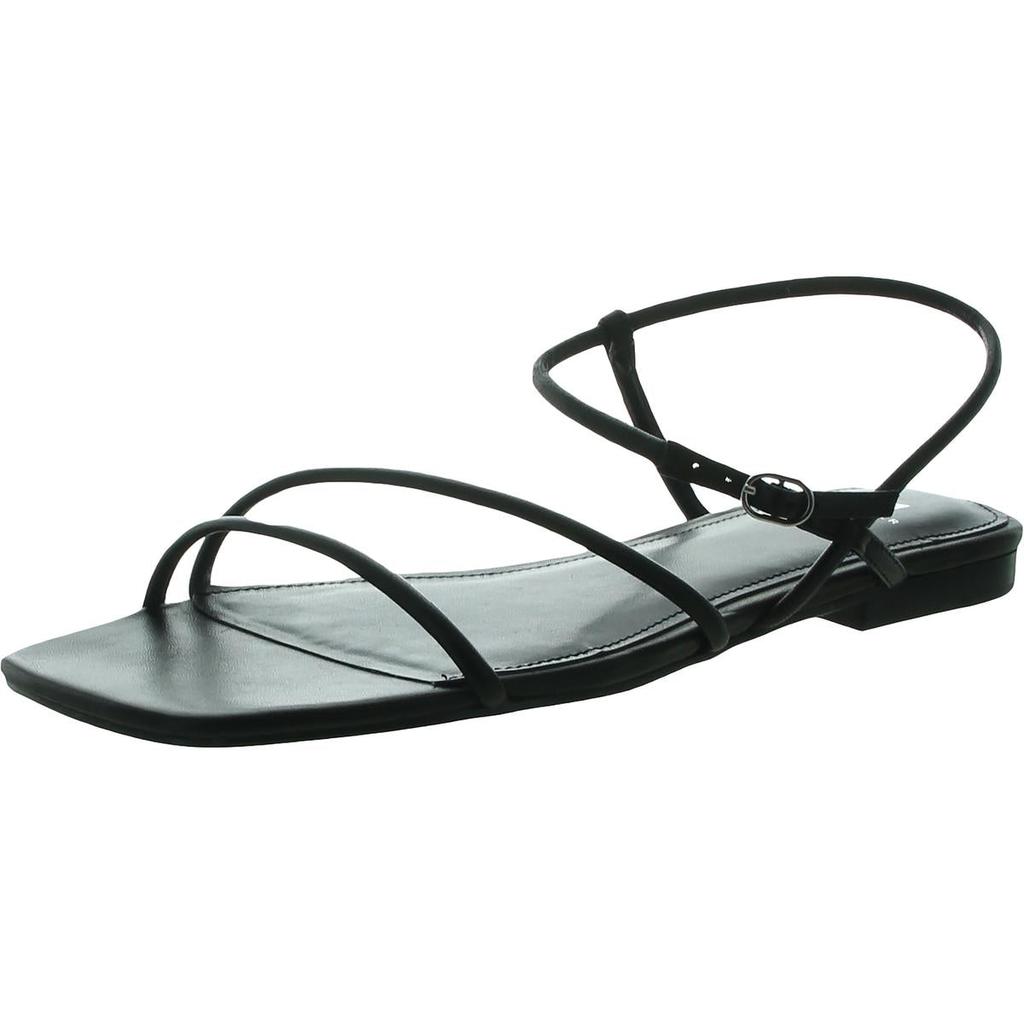 Marc Fisher LTD Womens Marg Leather Slingback Flat Sandals商品第1张图片规格展示