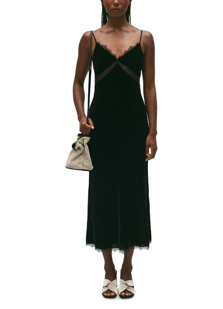 商品Claudie Pierlot|中长款丝绒连衣裙,价格¥1901,第2张图片详细描述