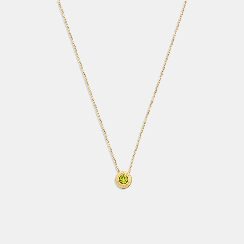 Coach Outlet Coach Outlet Open Circle Stone Strand Necklace 3
