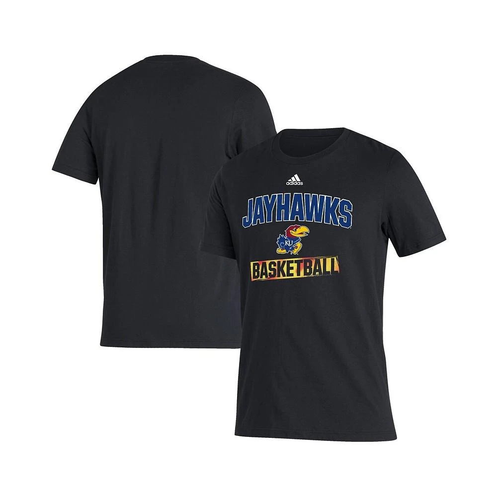 商品Adidas|Men's Black Kansas Jayhawks Amplifier T-shirt,价格¥187,第1张图片