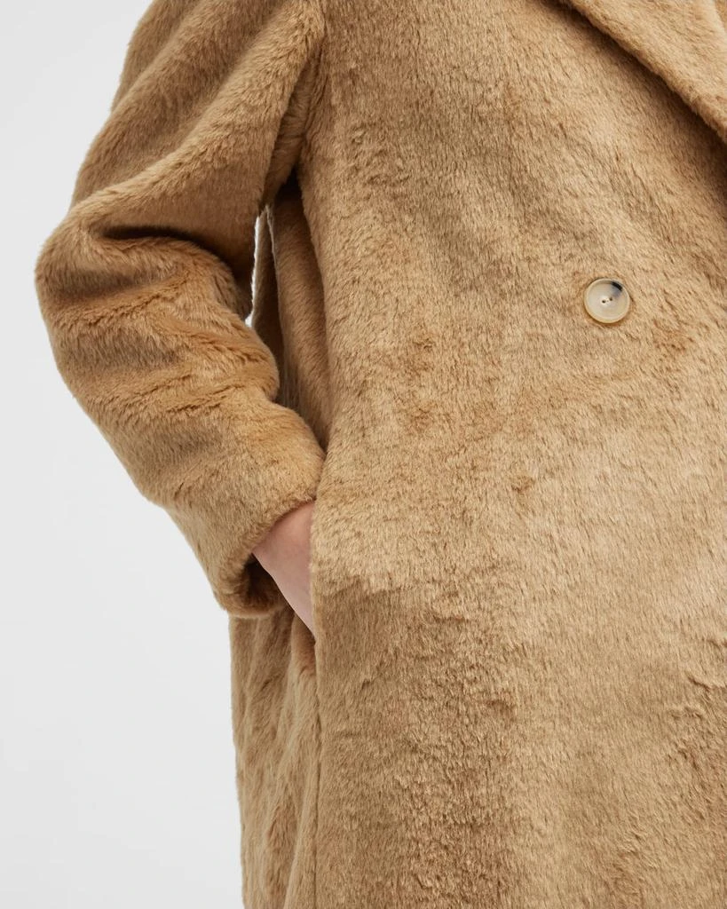 商品Vince|Double-Breasted Faux-Shearling Coat,价格¥2244,第5张图片详细描述