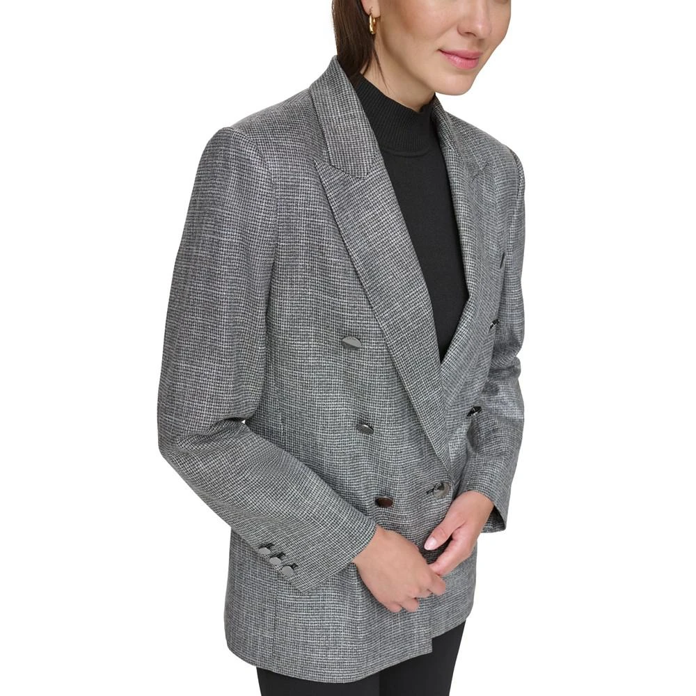 商品DKNY|Women's Peak-Lapel Double-Breasted Blazer,价格¥920,第4张图片详细描述