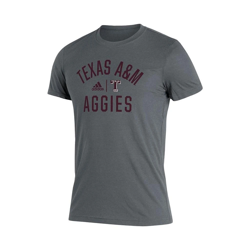 商品Adidas|Men's Heathered Gray Texas A&M Aggies Sideline Locker Heritage T-shirt,价格¥224,第3张图片详细描述