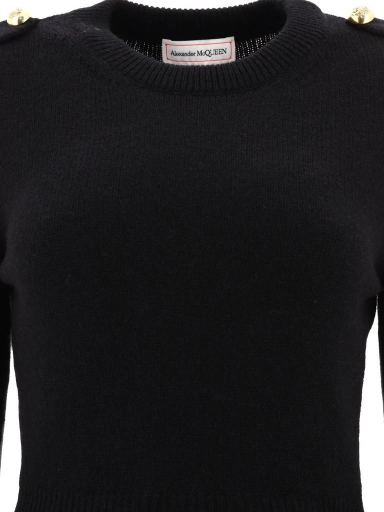 商品Alexander McQueen|Alexander McQueen Long-Sleeved Flared Jumper,价格¥4912,第3张图片详细描述