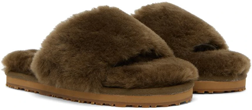 商品Mou|Taupe Fur Slides,价格¥225,第4张图片详细描述