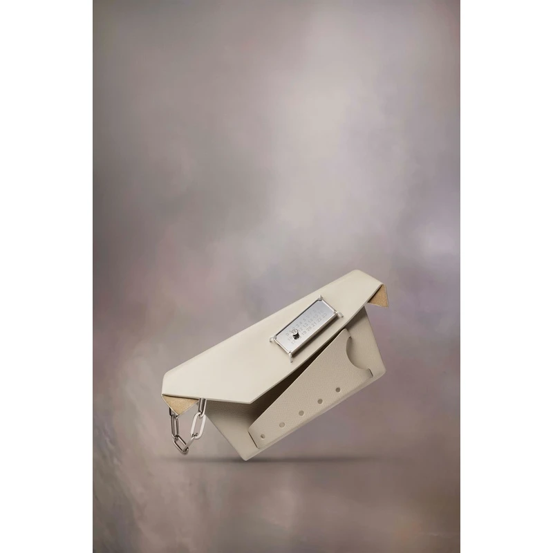 商品MAISON MARGIELA|Maison Margiela 女士浅灰色牛皮手拿包,价格¥14975,第1张图片