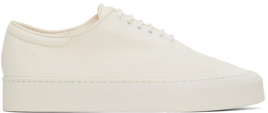商品The Row|White Marie H Lace-Up Sneakers,价格¥7211,第1张图片