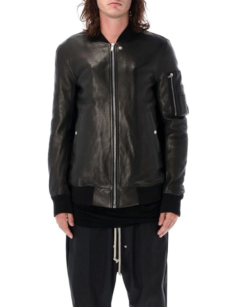 商品Rick Owens|Classic Flight Leather Jacket,价格¥13226,第1张图片