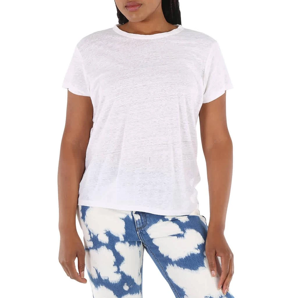 商品Ralph Lauren|Ladies Short-sleeve Crewneck Linen T-shirt,价格¥242,第1张图片