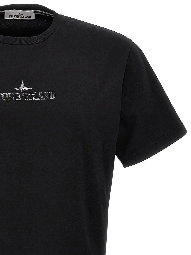 商品Stone Island|Stone Island Logo Printed T-Shirt,价格¥1206,第3张图片详细描述