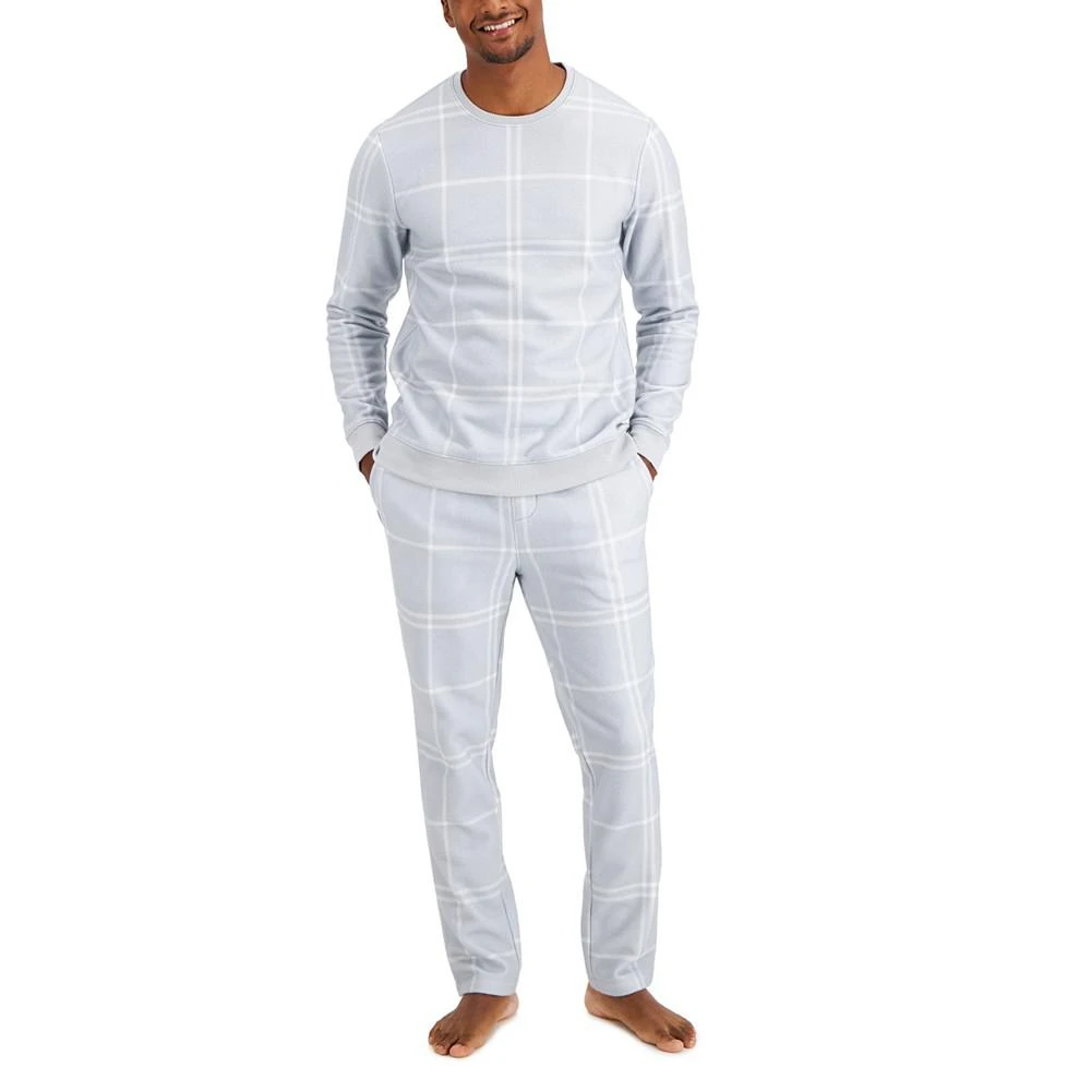 商品Alfani|Aflani Men's Windowpane Pajama Shirt, Created for Macy's,价格¥122,第3张图片详细描述