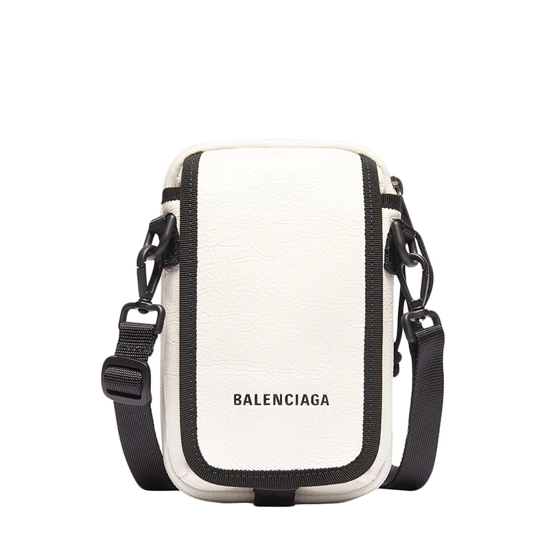 商品Balenciaga|Balenciaga/巴黎世家 秋冬新款EXPLORER系列 男士白色Arena小羊皮斜挎小包593329DB9C59000,价格¥4750,第1张图片