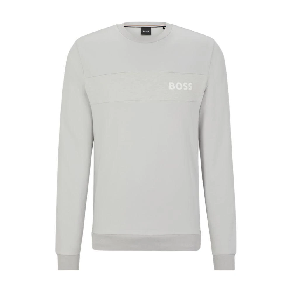 商品Hugo Boss|Cotton sweatshirt with embroidered logo,价格¥428,第1张图片