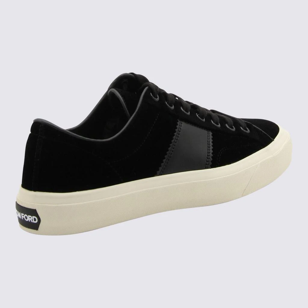 商品Tom Ford|Tom Ford Black And Cream Cambridge Sneakers,价格¥3027,第2张图片详细描述