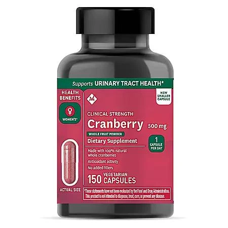 商品Member's Mark|Member's Mark Clinical Strength Cranberry Capsules, 500 mg, 150 ct.,价格¥110,第1张图片