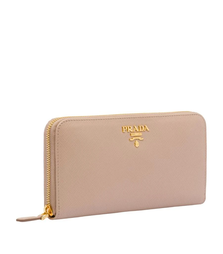 商品Prada|Large Saffiano Leather Zip-Up Wallet,价格¥7535,第3张图片详细描述