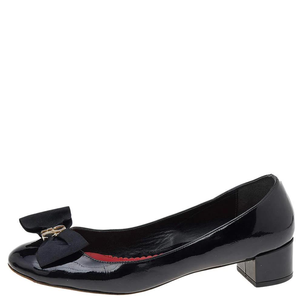 商品[二手商品] Carolina Herrera|CH Carolina Herrera Black Patent Leather Bow Pumps Size 40,价格¥1814,第2张图片详细描述