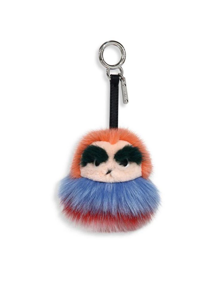 商品Fendi|Owl Fur & Leather Bag Bug,价格¥3223,第1张图片