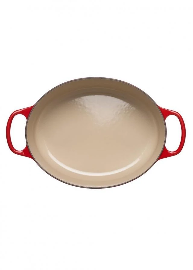 商品Le Creuset|Signature cast iron oval casserole 25cm cerise,价格¥2520,第2张图片详细描述