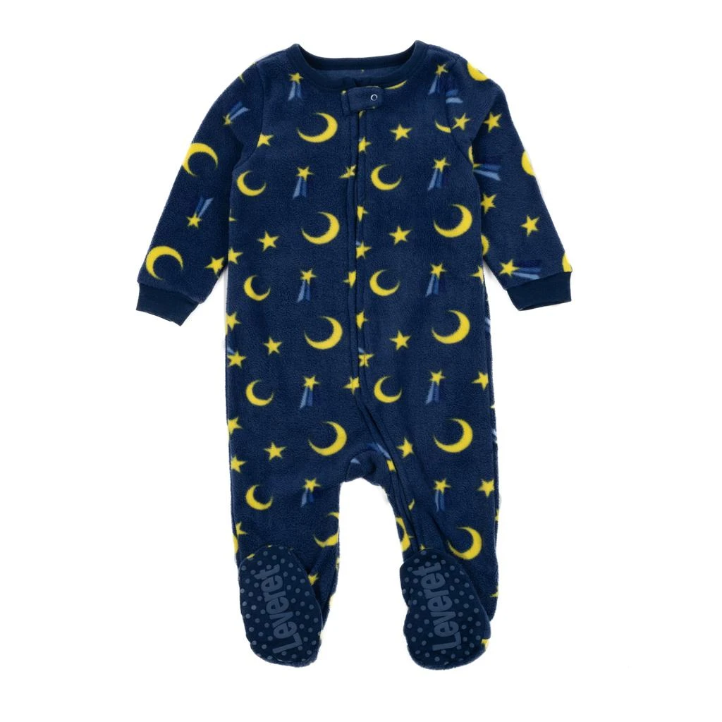 商品Leveret|Kids Footed Fleece Pajamas Moon,价格¥210,第1张图片