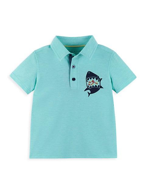 Little Boy's 2-Piece Shark Polo & Shorts Set商品第3张图片规格展示