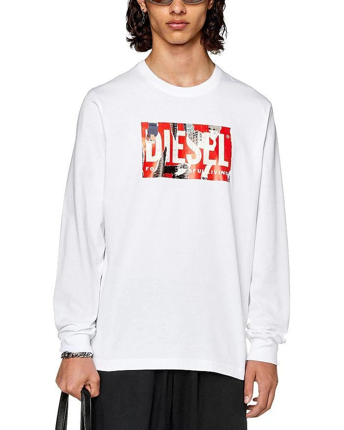 商品Diesel|T-Just-Ls-L6 Cotton Logo Graphic Long Sleeve Tee,价格¥824,第1张图片