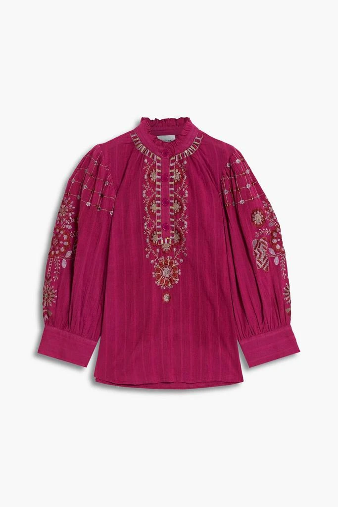商品ANTIK BATIK|Cami ruffled embroidered cotton blouse,价格¥627,第1张图片