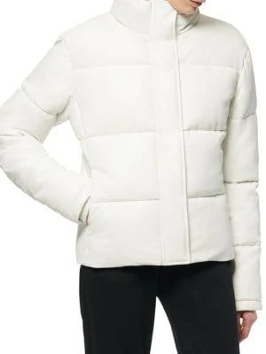 商品Marc New York by Andrew Marc|Faux Leather Puffer Jacket,价格¥473,第1张图片