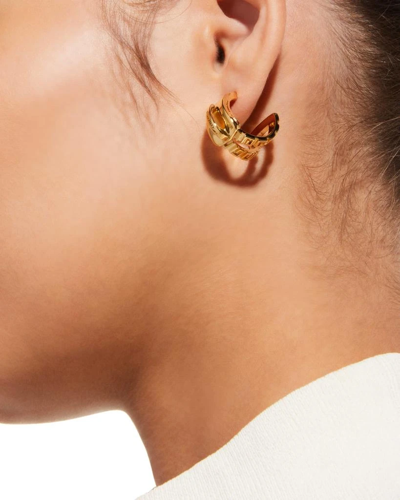 商品Givenchy|G-Zip Golden Hoop Earrings,价格¥2437,第2张图片详细描述