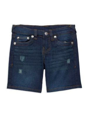 商品True Religion|Baby Boy’s 2-Piece Logo Tee & Denim Shorts Set,价格¥119,第3张图片详细描述