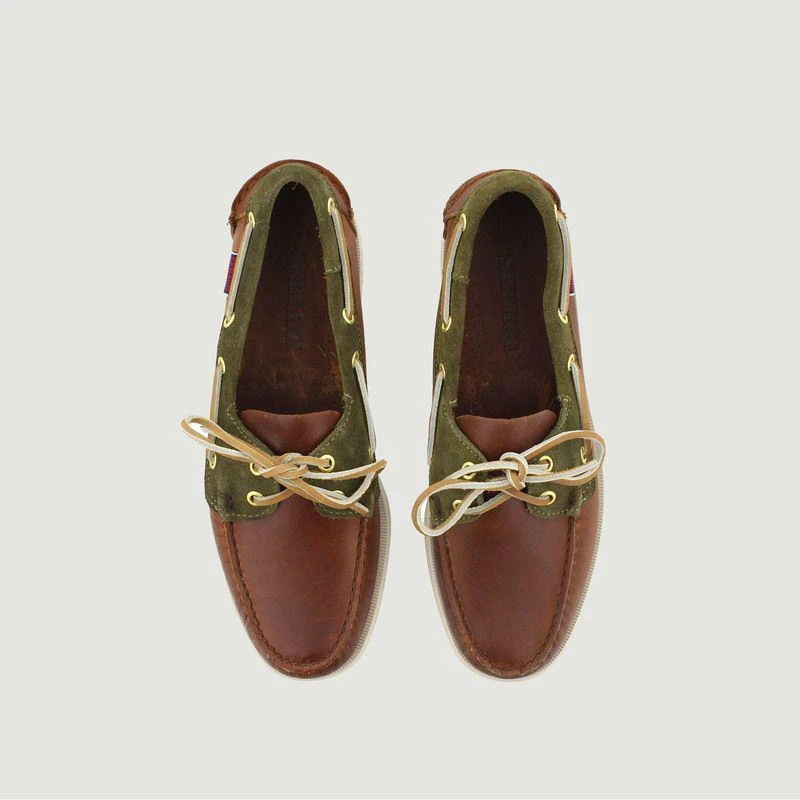 商品SEBAGO|Portland docksides  cuoio green military  SEBAGO,价格¥977,第2张图片详细描述