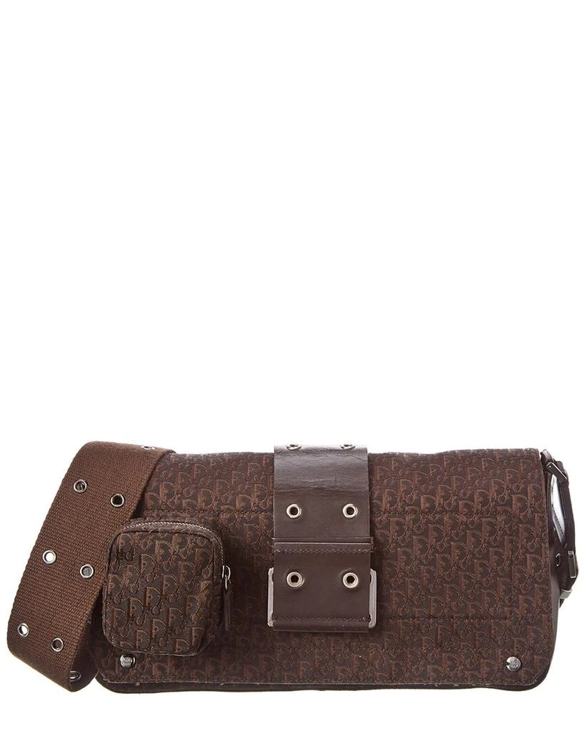 商品[二手商品] Dior|Dior Brown Diorissimo Canvas Street Chic Shoulder Bag (Authentic Pre-Owned),价格¥4387,第1张图片