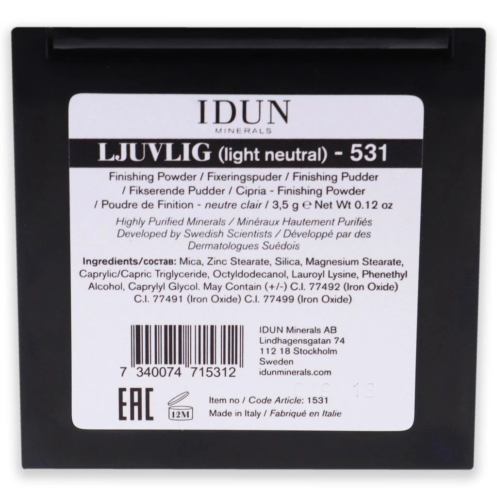 商品Idun Minerals|Finishing Powder - 531 Ljuvlig by  for Women - 0.12 oz Powder,价格¥131,第4张图片详细描述