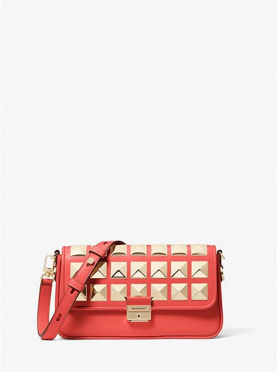 商品Michael Kors|Bradshaw Small Studded Leather Convertible Shoulder Bag,价格¥965,第1张图片
