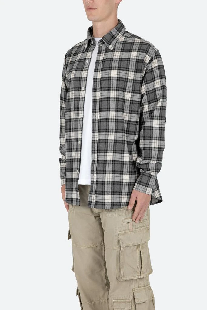 商品MNML|Basic Flannel Shirt - Brown/Grey,价格¥121,第2张图片详细描述