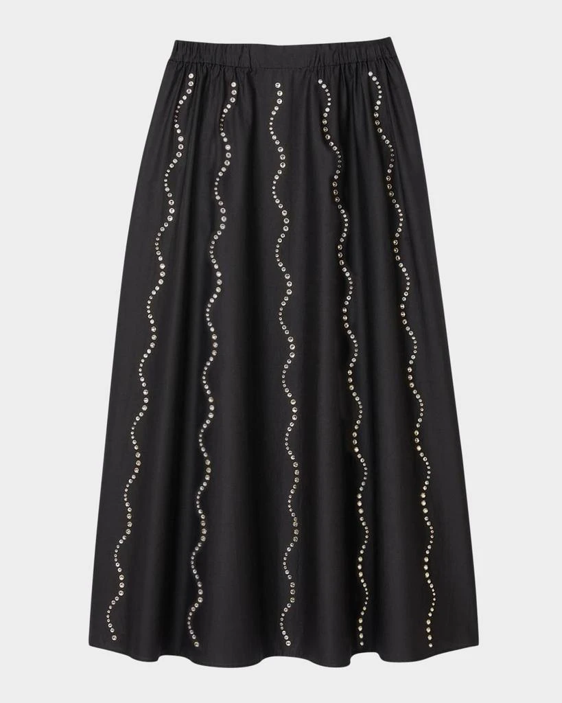 商品Sandro|Aviv Embellished Midi Skirt,价格¥3008,第1张图片