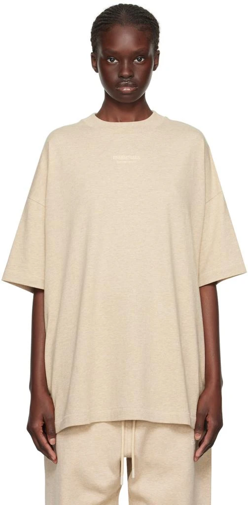 商品Essentials|Beige Crewneck T-Shirt,价格¥252,第1张图片