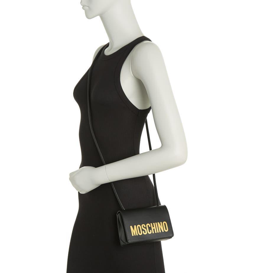 商品Moschino|Leather Crossbody Bag,价格¥3284,第4张图片详细描述