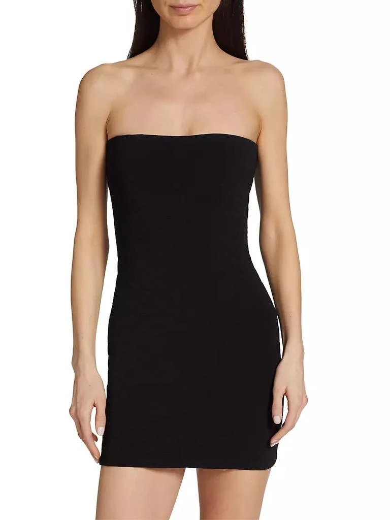 商品Alexander Wang|Monogrammed Jacquard Strapless Minidress,价格¥1333,第3张图片详细描述