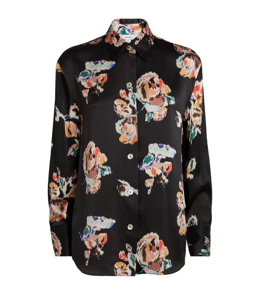 商品Vince|Silk Floral Ikat Shirt,价格¥2810,第1张图片