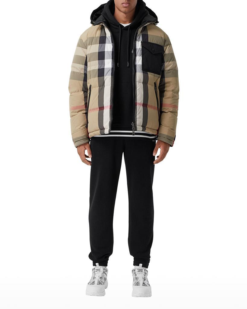 商品Burberry|Men's Rutland Check Nylon Puffer Jacket,价格¥12898,第1张图片