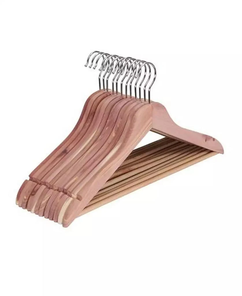 商品Household Essentials|Cedar Garment Thin Hangers, Set of 12,价格¥688,第1张图片