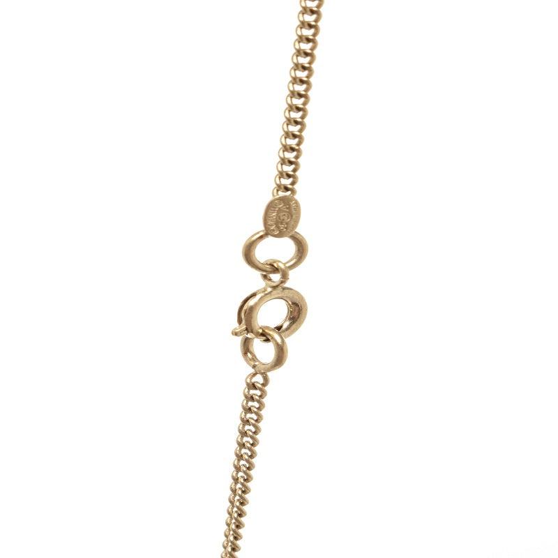 Chanel Gold Metal CC Snowflake Necklace商品第5张图片规格展示