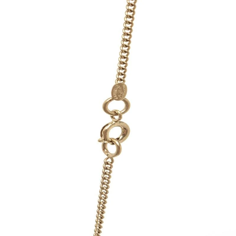 商品[二手商品] Chanel|Chanel Gold Metal CC Snowflake Necklace,价格¥8796,第5张图片详细描述