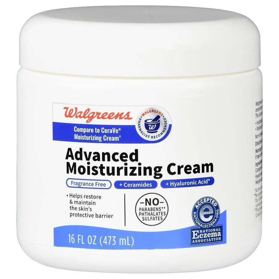 商品Walgreens|Advanced Moisturizing Cream Fragrance Free,价格¥116,第2张图片详细描述