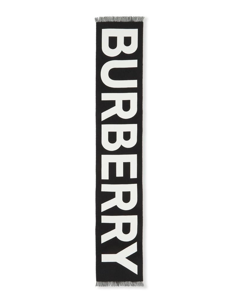 商品Burberry|Men's Logo Wool Football Scarf,价格¥2579,第4张图片详细描述