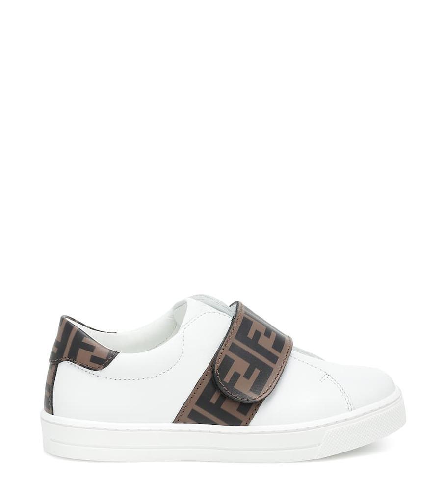 商品Fendi|Logo leather sneakers,价格¥2539-¥2840,第6张图片详细描述