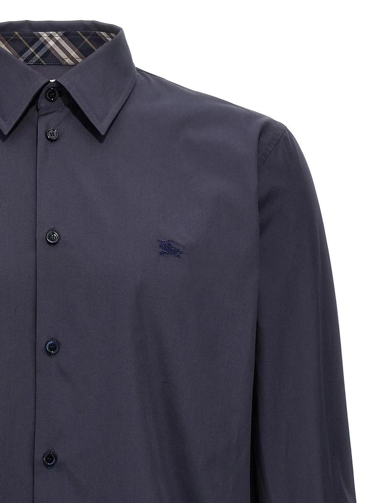 商品Burberry|Logo Embroidery Shirt Shirt And Blouse Blue,价格¥2724,第3张图片详细描述