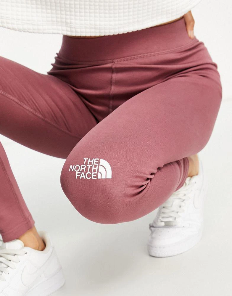 商品The North Face|The North Face Interlock cotton high waist leggings in pink,价格¥248,第3张图片详细描述